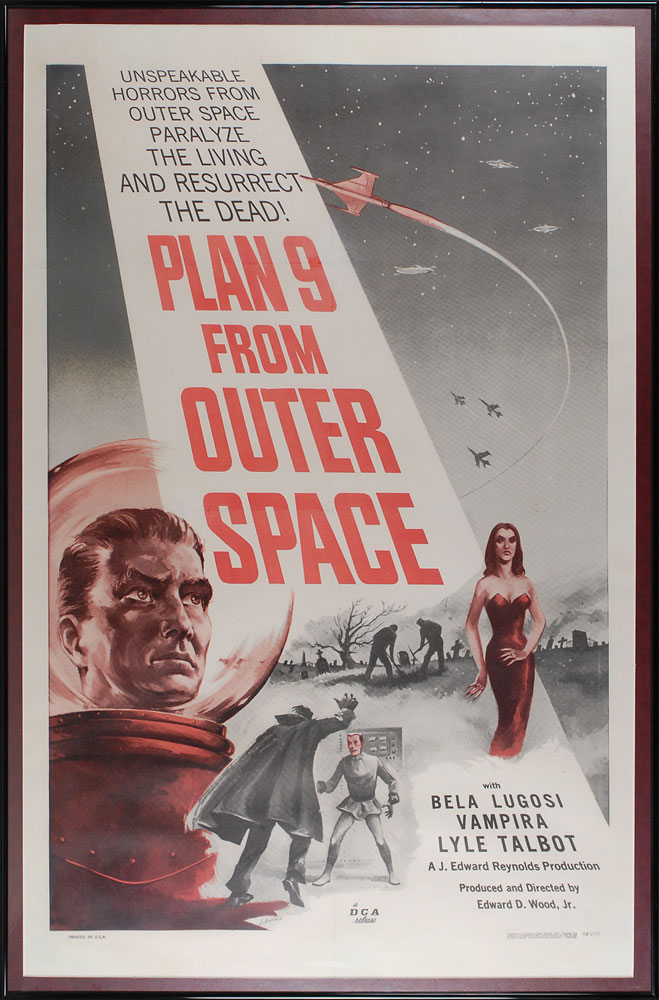 Lot #8159  Plan 9 From Outer Space One Sheet