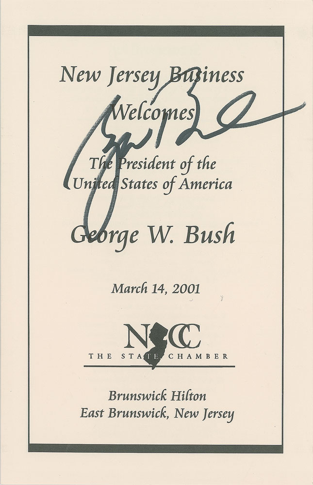 Lot #184 George W. Bush