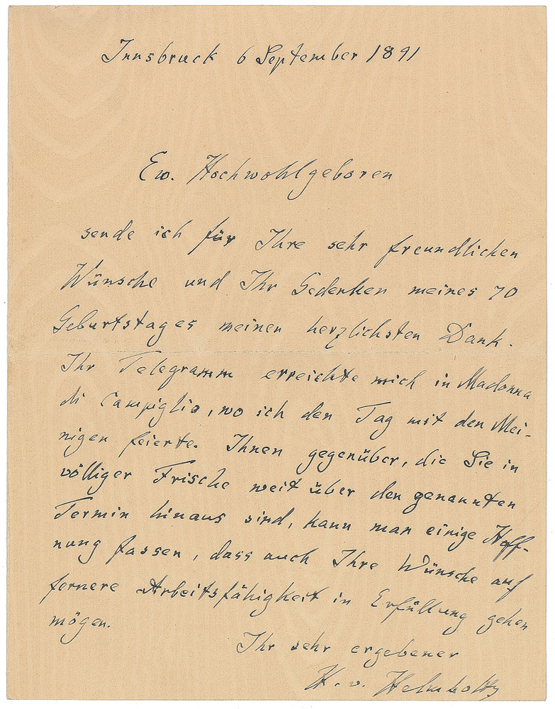 Lot #321 Hermann von Helmholtz