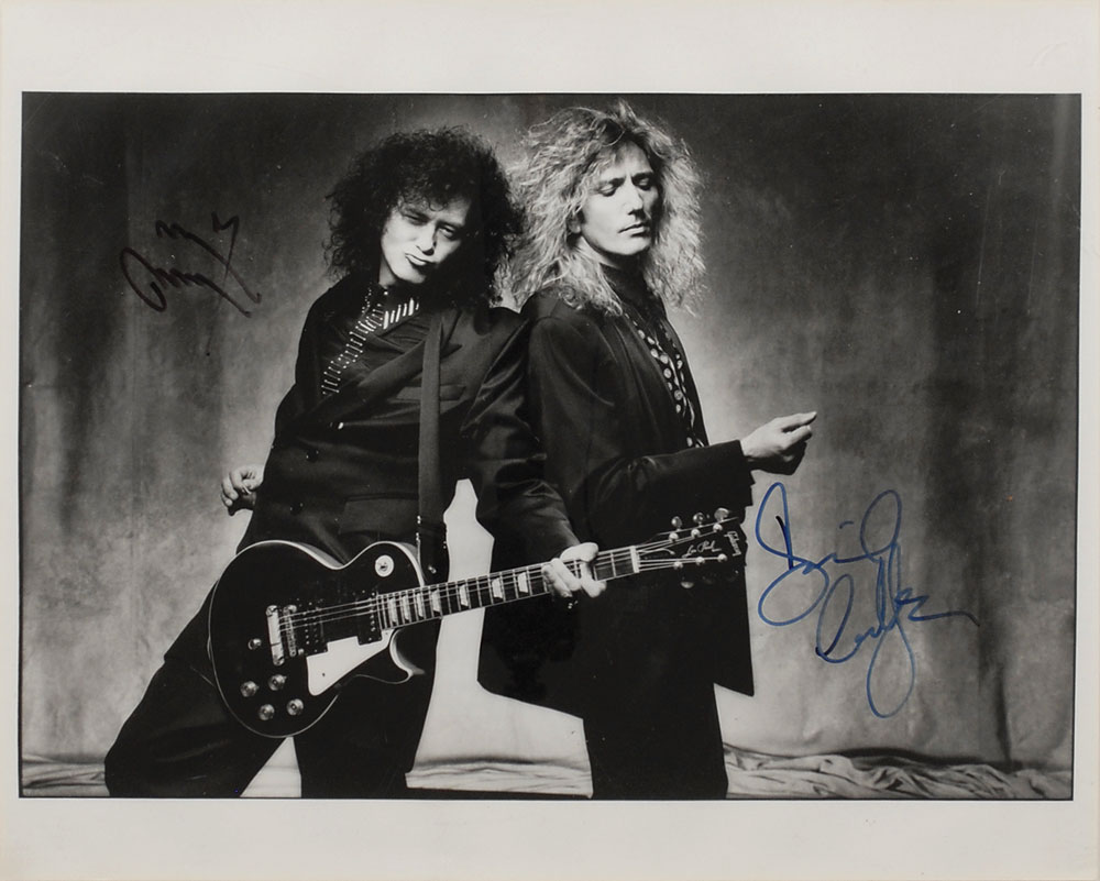 Lot #745 Jimmy Page and David Coverdale