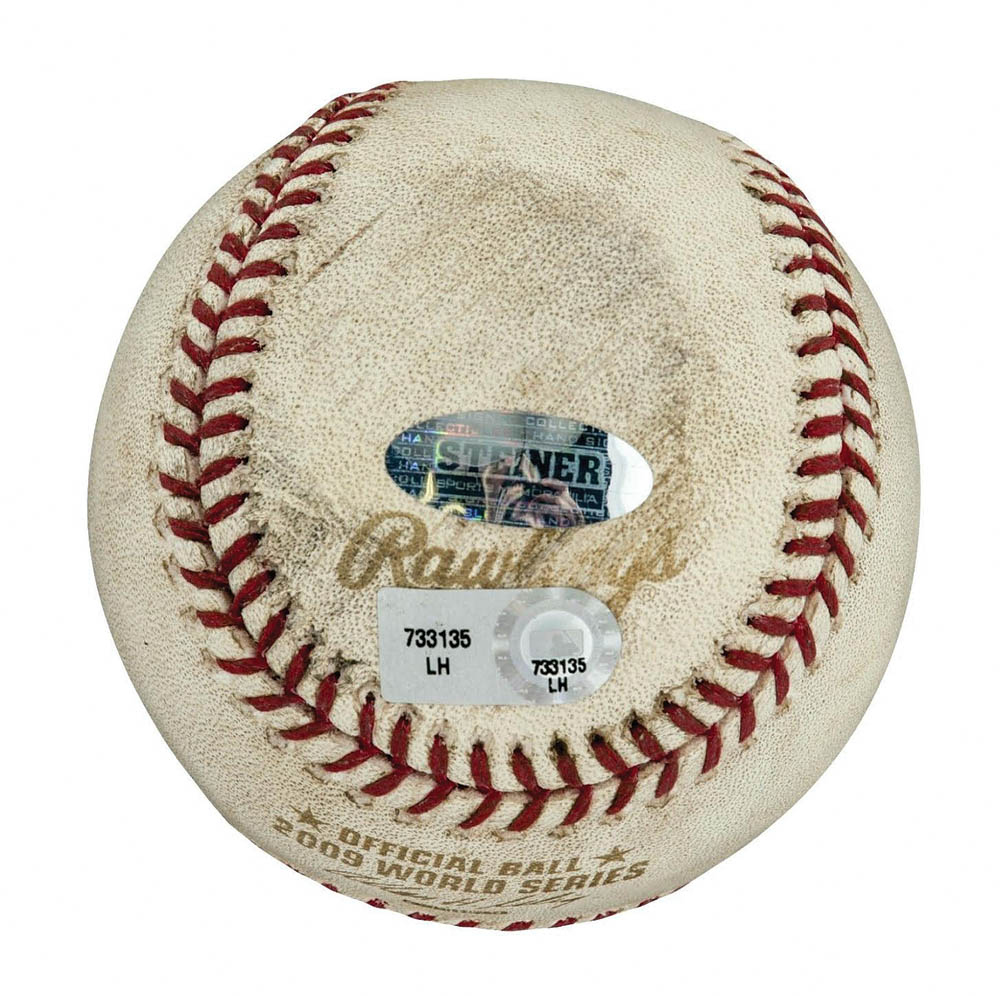 Derek Jeter Signed 2009 World Series Game 1 Game Used Baseball