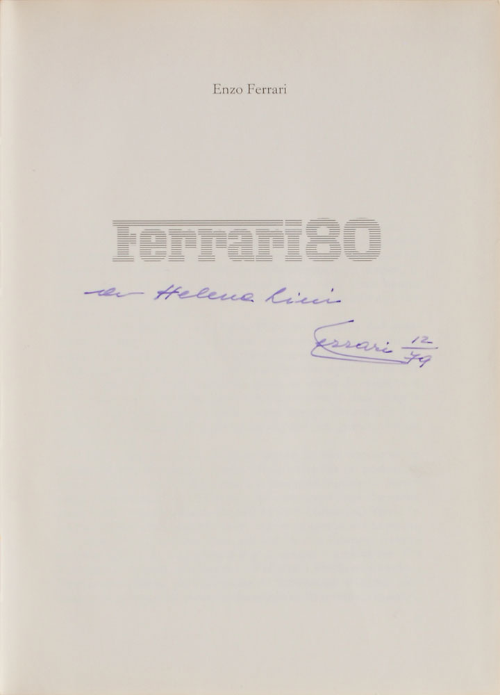 Lot #920 Enzo Ferrari