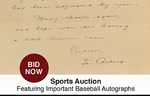 Online Collectible Auctions–Historical Artifacts, Memorabilia & More